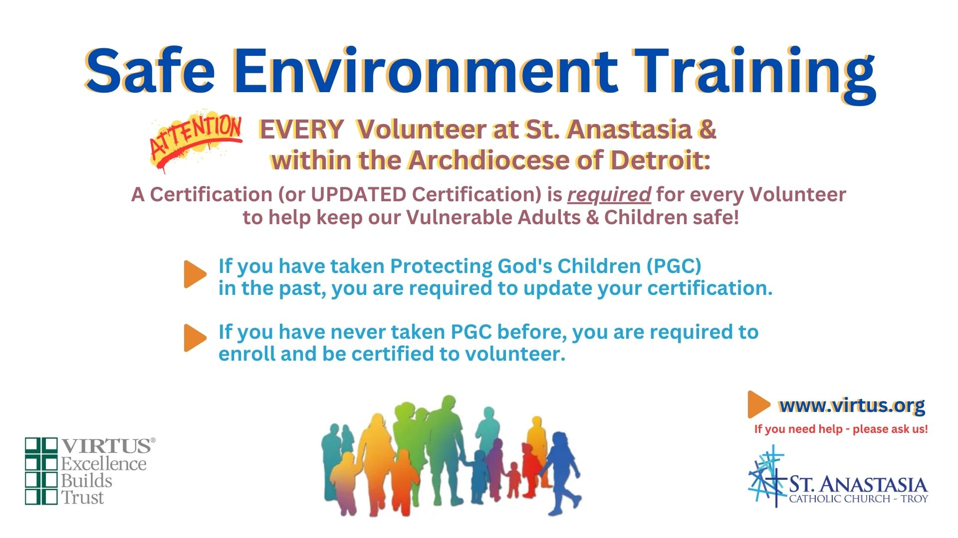 Safe Environment Training for every Volunteer