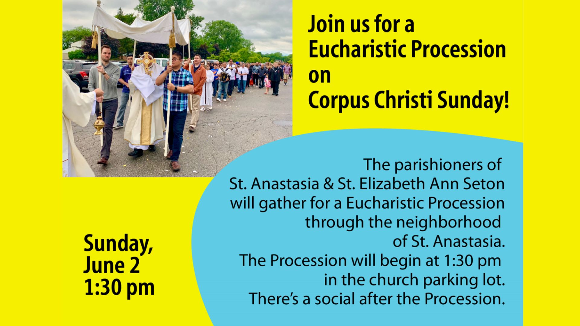 Eucharistic Procession on Corpus Christi Sunday